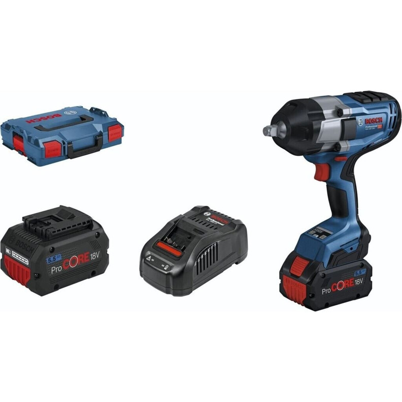 Bosch - GDS 18V-1000 - 06019J8303 - Akku-Drehschlagschrauber - 18 V, 1.000 Nm, mit 2 Akkus