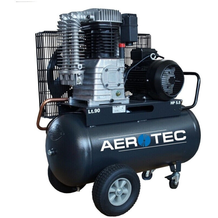 Aerotec - 820-90 PRO - Industriekompressor - fahrbar, 10 bar, 400 V