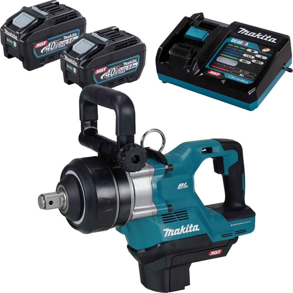 Makita - Akku-Schlagschrauber - TW009GT201 - 40V, 5 Ah, 1 Zoll Außenvierkant, 4.000 Nm
