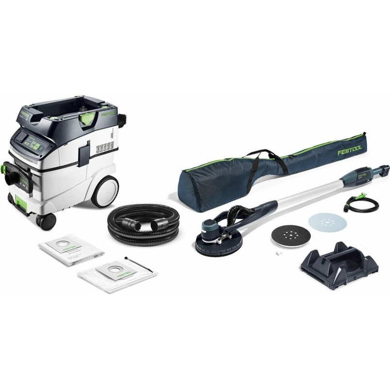 Festool - Langhalsschleifer und Sauger Set - PLANEX LHS-E 225/CTM 36 - Schleifmaschinen - Li-Ion, 400 Watt, 5 kg
